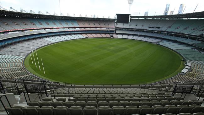 The MCG has been empty for more than a year.