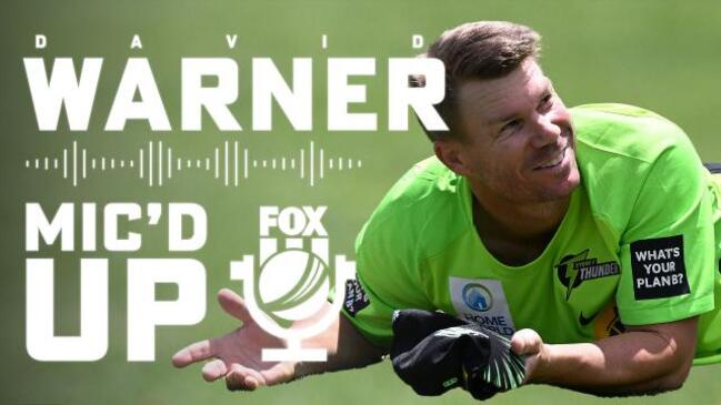 Listen to the best of David Warner mic'd up in the Big Bash!