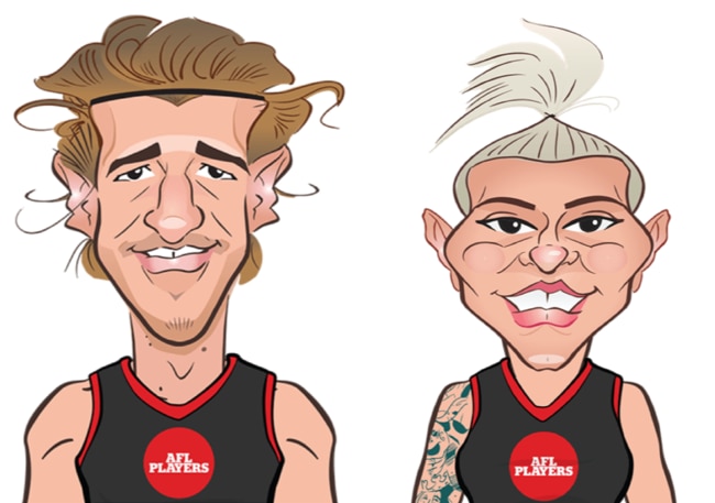 Marcus Bontempelli and Mo Hope star in the new series of AFL emojis from the AFL Players’ Association.