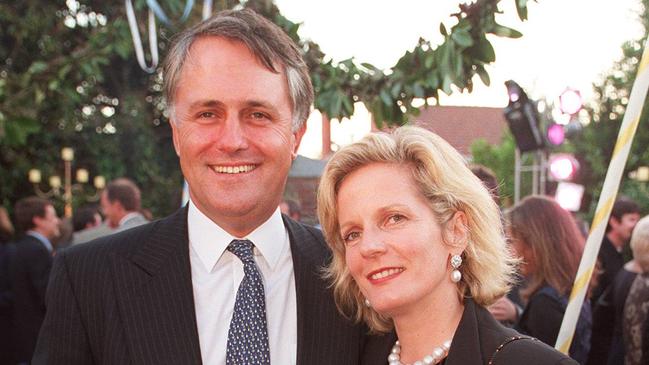 Malcolm and Lucy Turnbull in 1999.