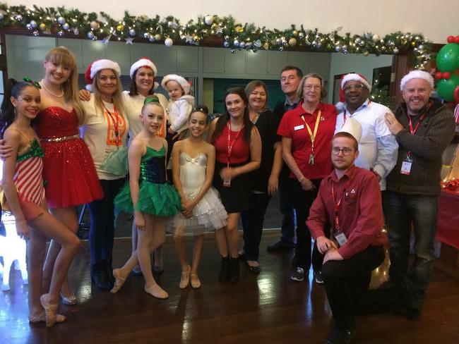 The surprise Christmas in July party held for sick children and their families at Ronald McDonald House in Westmead.