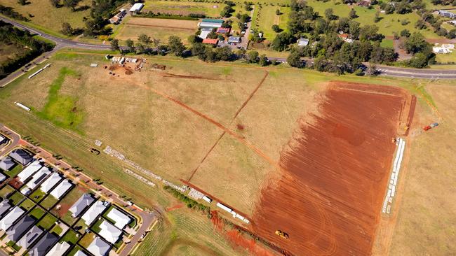 Work has started on stages 9b and 10 of the Avenues of Highfields subdivision, which will include the $4.5m upgrade of the development's intersection with the New England Highway.