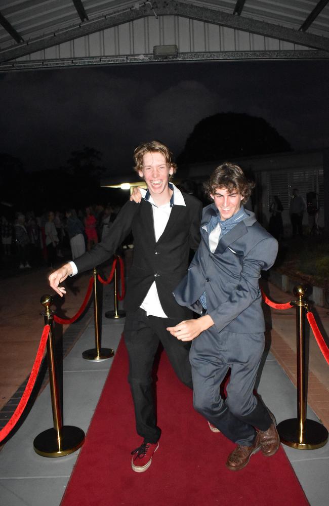 Students arrive at Noosa District State High School formal.