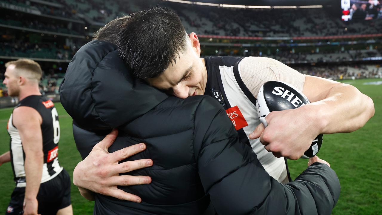 Brayden Maynard of the Magpies has been cleared. Picture: Michael Willson/AFL Photos via Getty Images