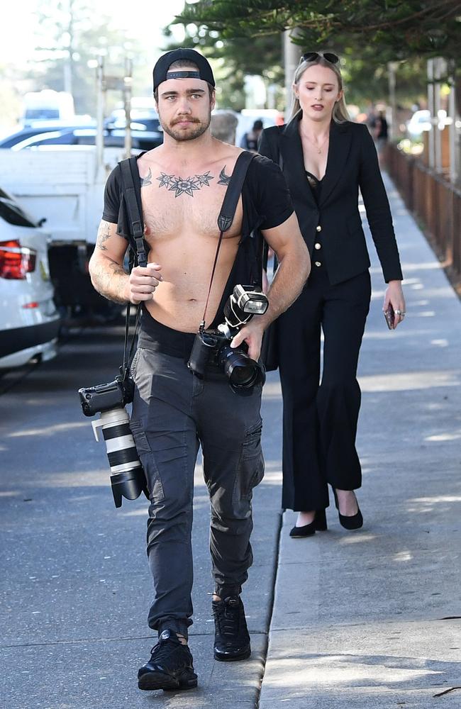 News Corp photographer Dylan Robinson (left) and reporter Eliza Barr. Picture: Joel Carrett/AAP