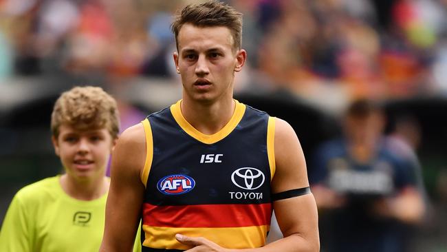 Adelaide’s Tom Doedee suffered a knee injury in Round 1 and will miss the rest of 2019. 