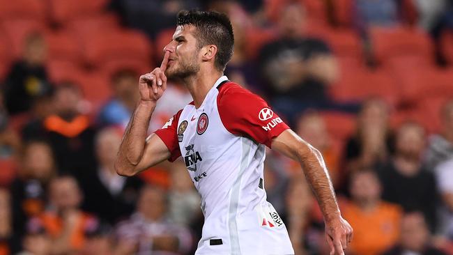 Terry Antonis’ last stint in the A-League was with the Wanderers.
