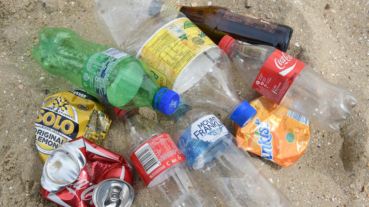 Containers that sometimes became litter are now worth money to pick up and return in states with container deposit schemes. Picture: Chris Eastman