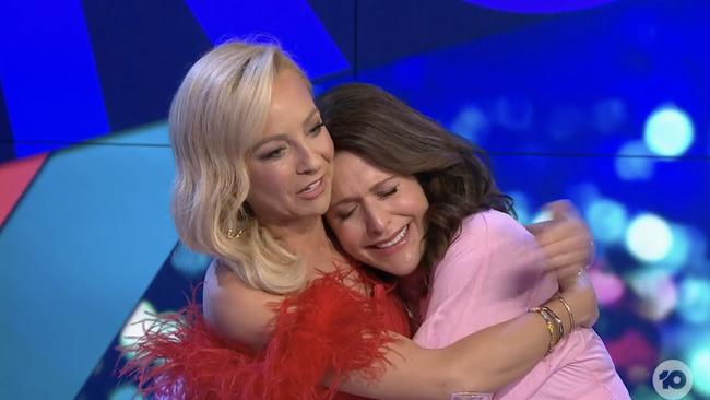 Rachel Corbett says a tearful goodbye to Carrie.