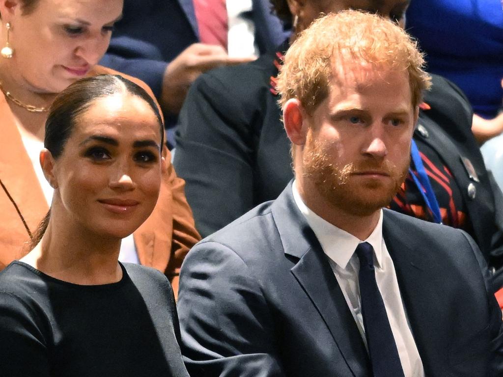 Prince Harry and Meghan Markle have denied there are problems in their marraige. Picture: AFP