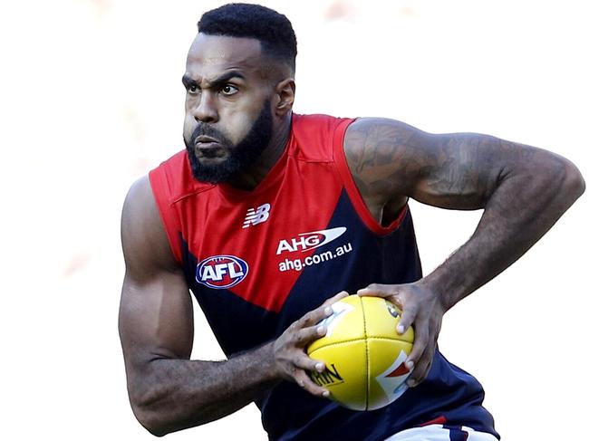 AFL: Round 4 Collingwood v Melbourne at the MCG. Heritier Lumumba . Pic: Michael Klein