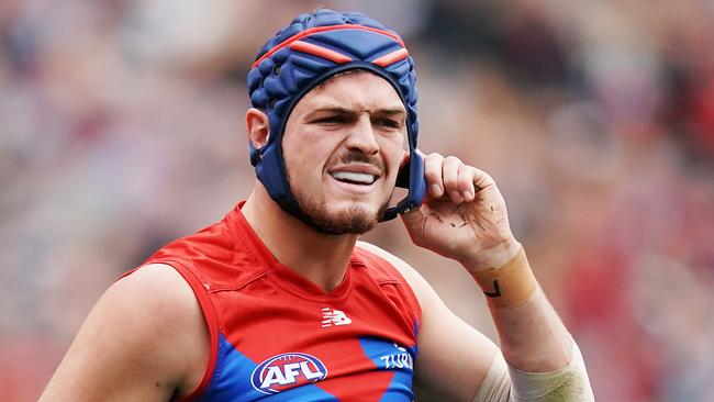 Angus Brayshaw recently retired from the AFL after multiple concussions. (Photo by Michael Dodge/Getty Images)