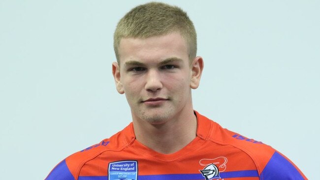 Young Newcastle Knights player Oryn Keeley. Pic: Newcastle Knights