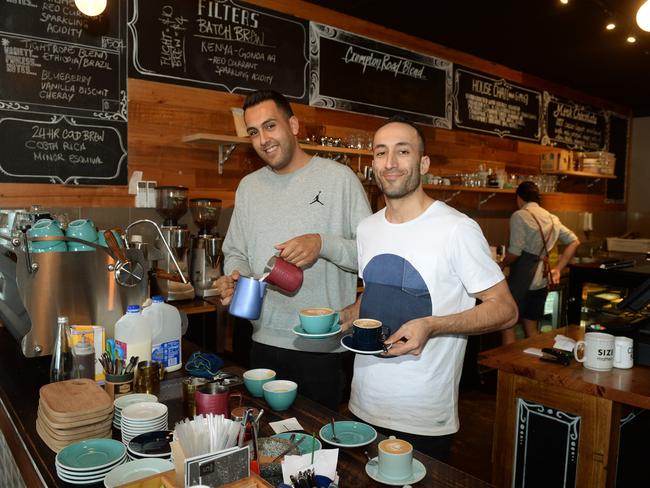 Sarkis and George Fares at Corinthians. Picture: Kris Reichl