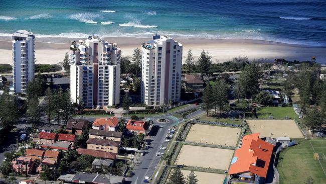 Broadbeach Bowls Club – where AJ launched his latest policy. Pic Adam Head.