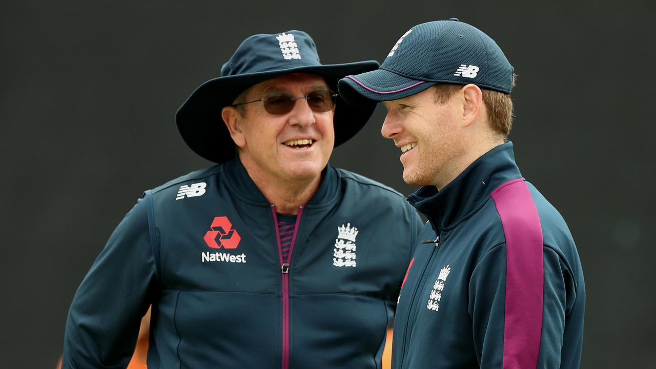 Trevor Bayliss (L) steered England to great success as head coach in recent years. Picture: Getty