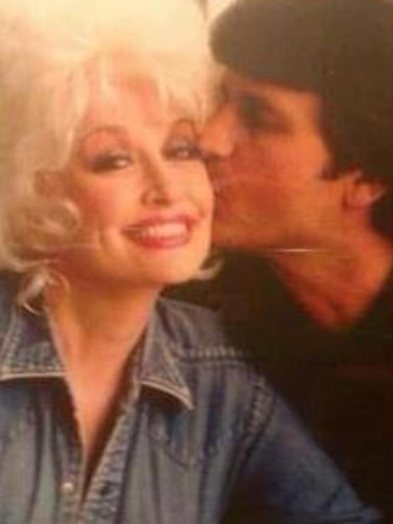 A rare photo of Dolly and her husband.