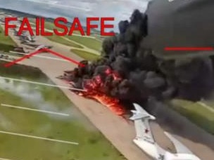 Footage shows the drone attack.