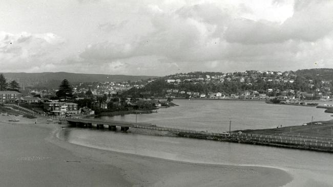 Narrabeen Lakes from an old family photo album. Picture: Supplied.