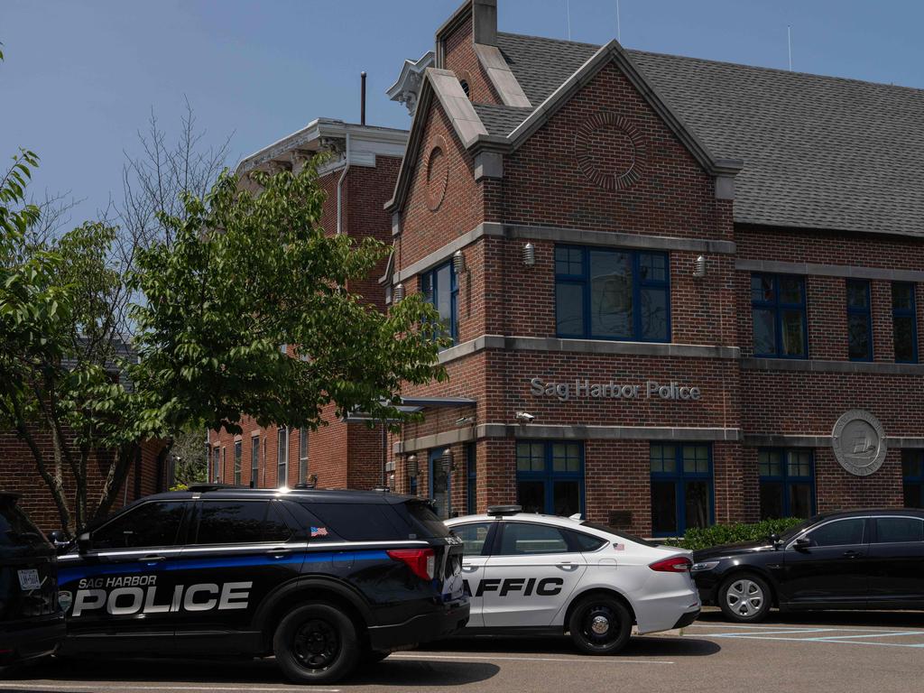 Sag Harbour Police Headquarters, where singer Justin Timberlake reportedly spent the night in custody after being charged with drink driving in the Hamptons. Picture: AFP