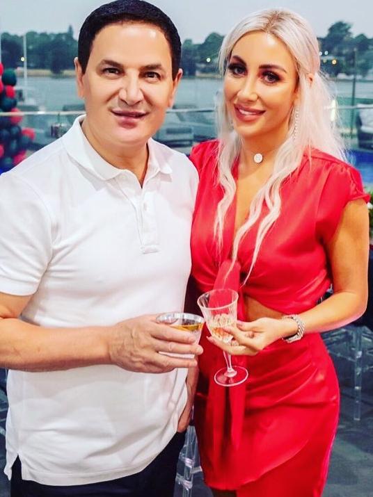 Jean Nassif, Parramatta property developer with his model wife Nissy.