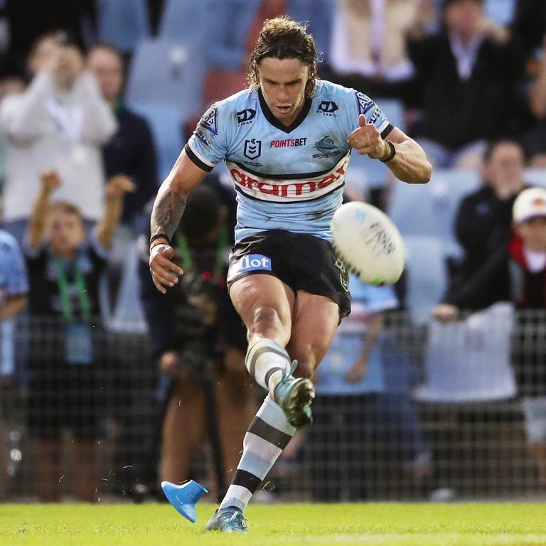 Nicho Hynes would have been the topscoring halfback even without his goalkicking. Picture: Matt King/Getty Images