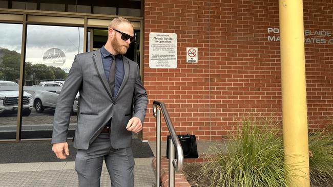 Police officer Karl Slink has been sentenced after he assaulted a man while arrested him last year. Picture: Eva Blandis