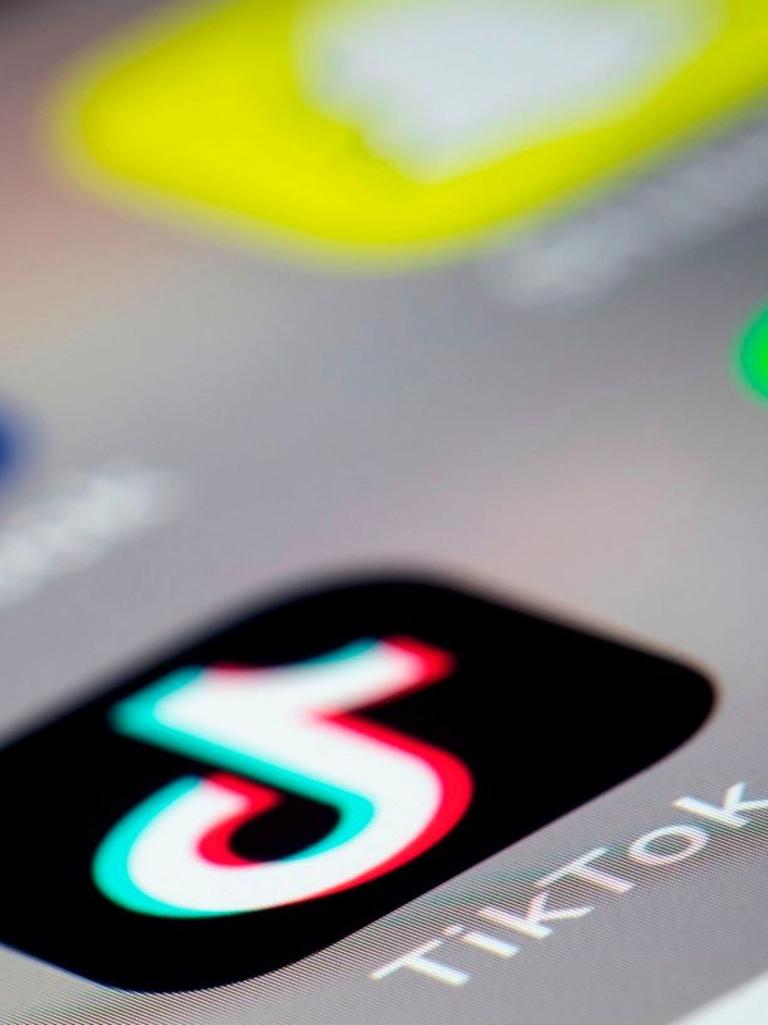 A stock image of the TikTok app on a phone. Picture: Joel Saget/AFP/Getty Images