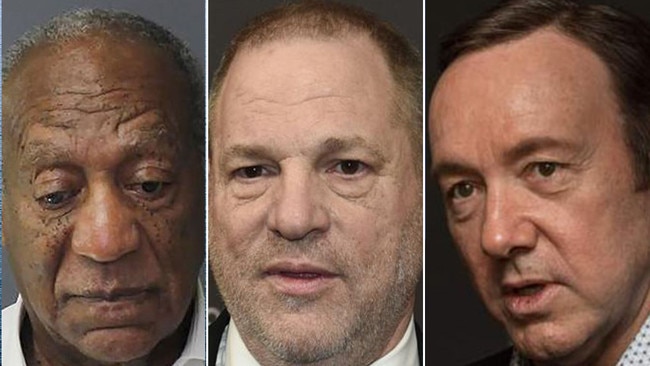 Bill Cosby, Harvey Weinstein and Kevin Spacey.