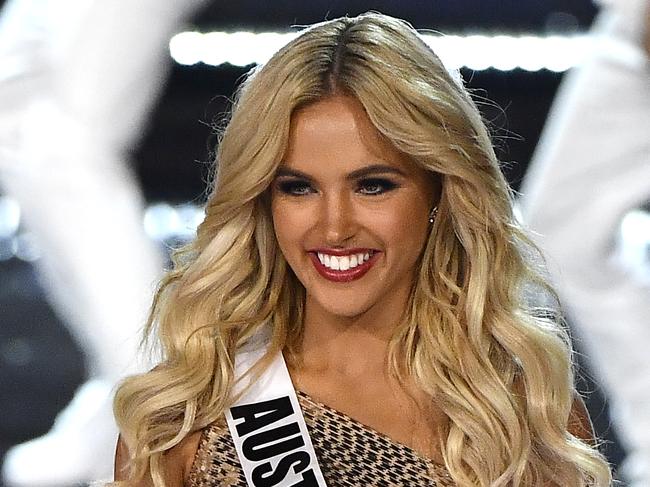 LAS VEGAS, NV - NOVEMBER 26:Miss Australia 2017 Olivia Rogers competes during the 2017 Miss Universe Pageant  at The Axis at Planet Hollywood Resort & Casino on November 26, 2017 in Las Vegas, Nevada.  (Photo by Frazer Harrison/Getty Images)