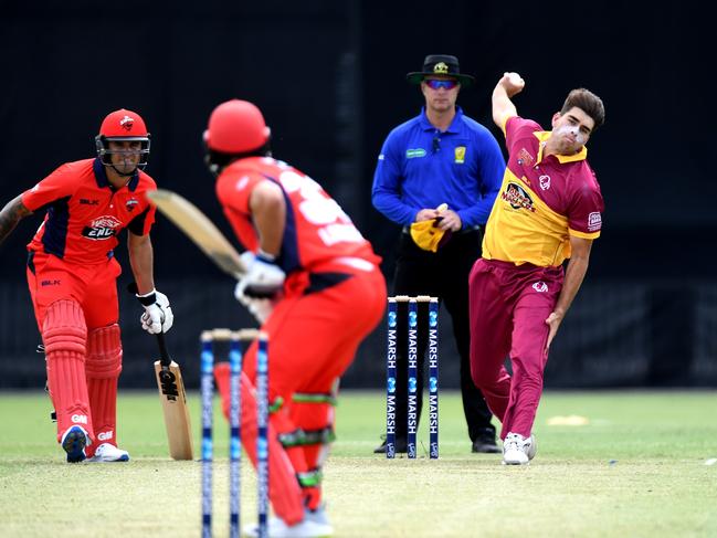 Xavier Bartlett in action for Queensland last month. Picture: Bradley Kanaris/Getty Images