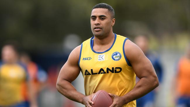 Michael Jennings of the Parramatta Eels during a training session in Sydney, Thursday, September 12, 2019. (AAP Image/Joel Carrett) NO ARCHIVING