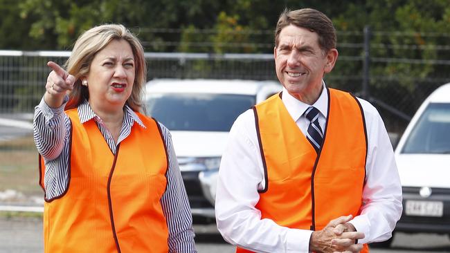 Queensland Premier Annastacia Palaszczuk and Treasurer Cameron Dick. Picture: NCA NewsWire/Tertius Pickard