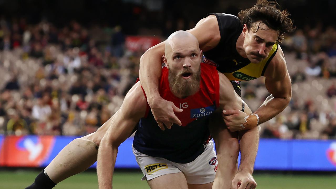 Max Gawn was a huge factor at the MCG. Picture: Michael Klein.