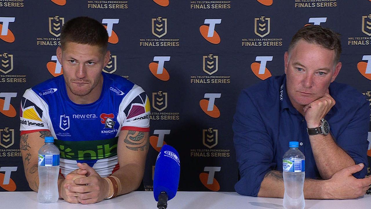 Kalyn Ponga and Adam O'Brien.