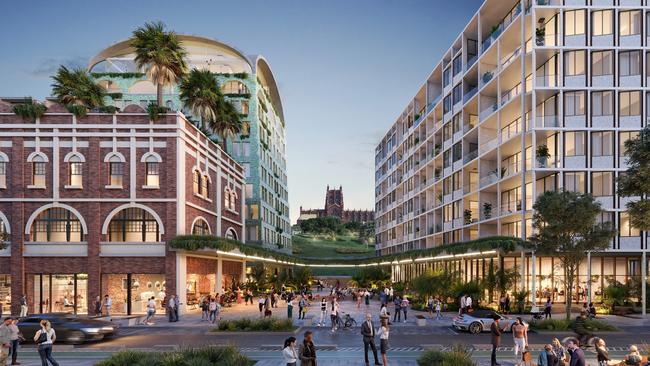 An artist impression of Iris Capital's $1bn development in Newcastle CBD. Picture: Supplied