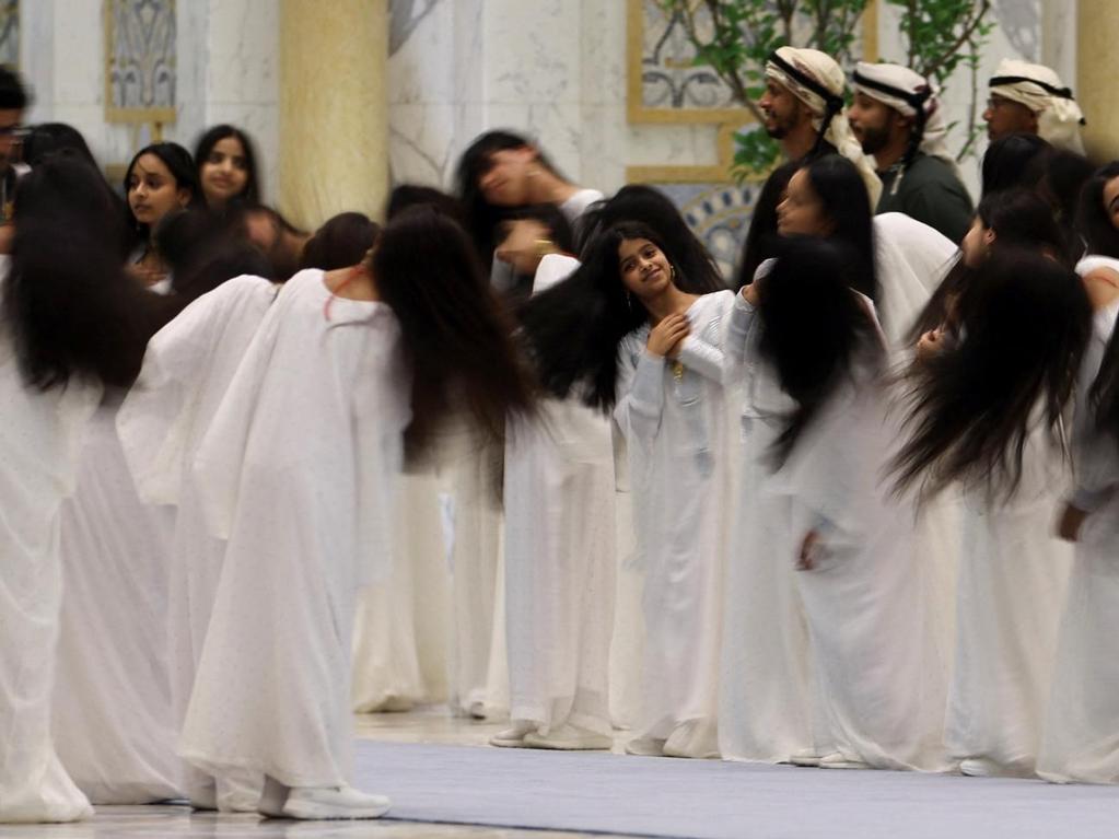 ‘I love it!’: The unusual dance that greeted Trump in the UAE