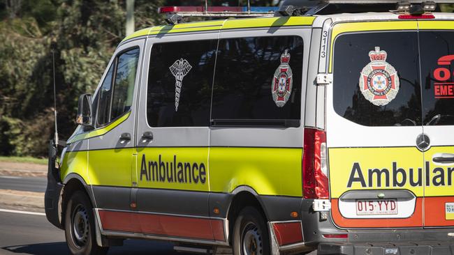 A woman in her 30s was rushed to hospital after a crash involving a car and pedestrian in Wulguru.