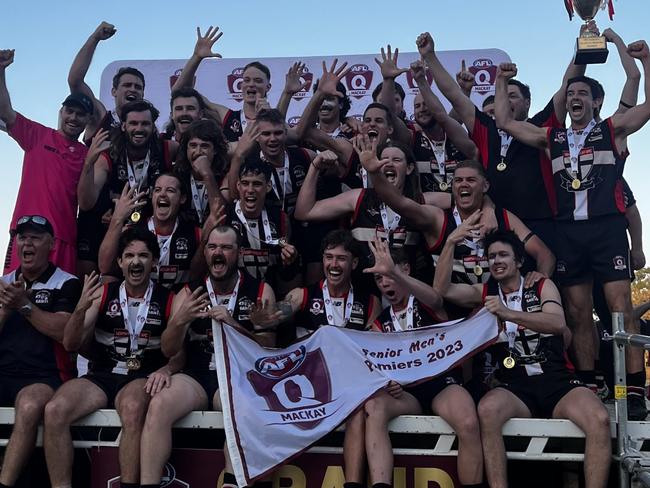 The North Mackay Saints men tasted premiership glory. Picture: Supplied.