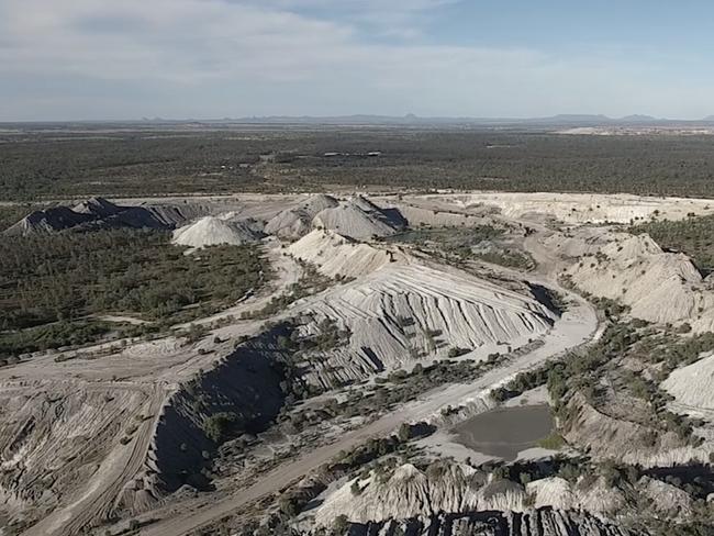 An image showing some of the landscape at the mothballed Blair Athol coal mine near Clermont