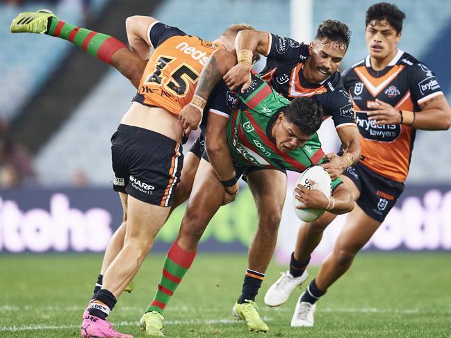 Mitchell in action for the Rabbitohs. Picture: Brett Hemmings/Getty Images