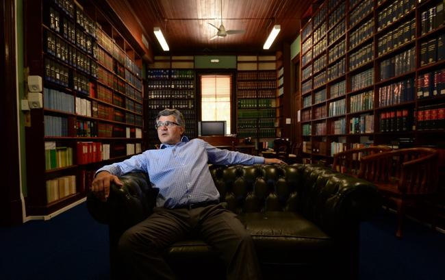 Barrister Ross Lo Marco in the old Supreme Court building library. Photo: Chris Ison / The Morning Bulletin. Picture: Chris Ison