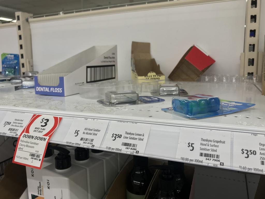 Medical supplies have been stripped from shelves. Picture: Supplied