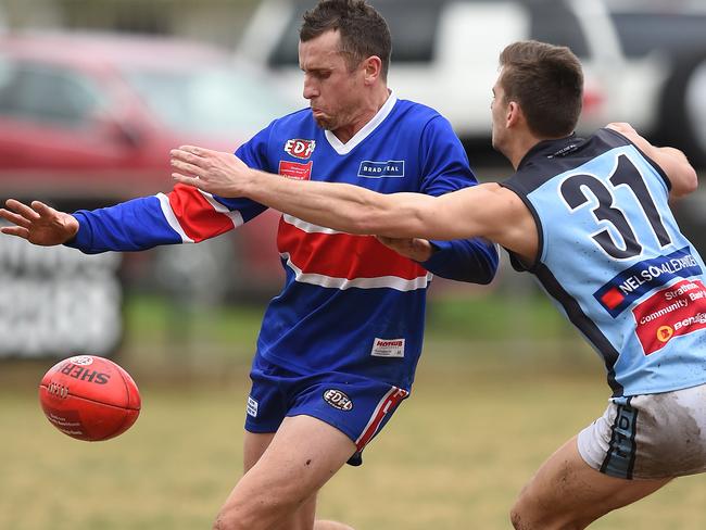 The versatile Michael James in action for for Keilor. Picture: David Smith