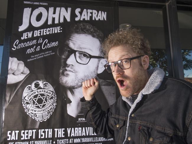 John Safran is bringing his show "Jew Detective: Sarcasm is not a Crime" to the Yarraville Club. Picture: Rob Leeson.