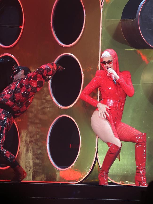 Katy Perry plays to her people at Rod Laver Arena. Picture: Yuri Kouzmin