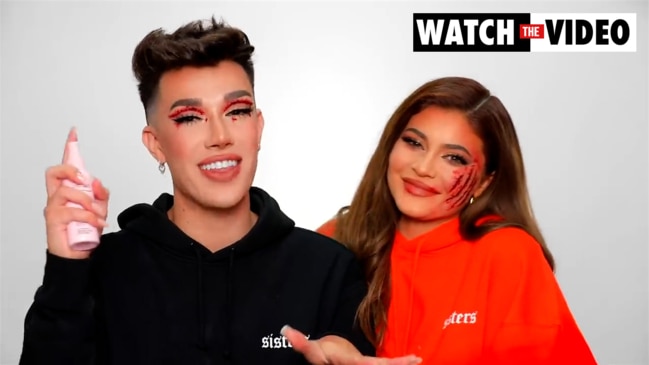 James Charles does Kylie Jenner's Halloween makeup