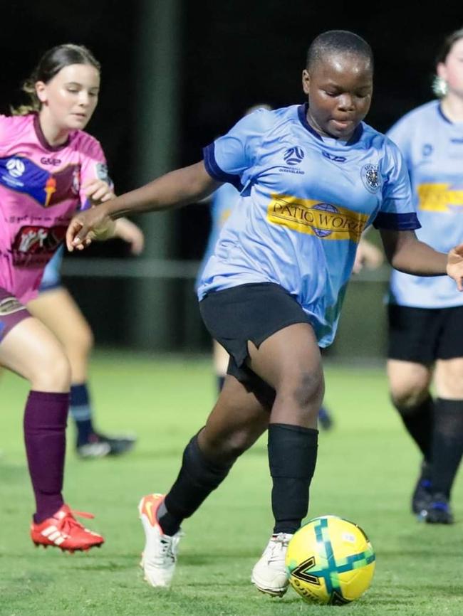 Estates FC footballer Flora Wormi, 16. Picture: Supplied