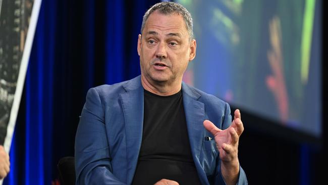 Peter Edwards of Archipelago speaks during the Urban planning session at the Future Brisbane Summit at Howard Smith Wharves, Brisbane Photo: Lyndon Mechielsen/Courier Mail