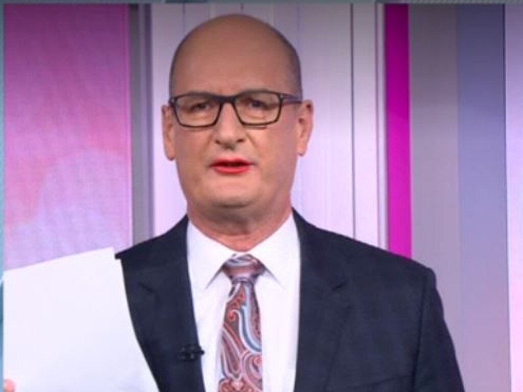 David Koch wore lipstick on Sunrise for a good cause.